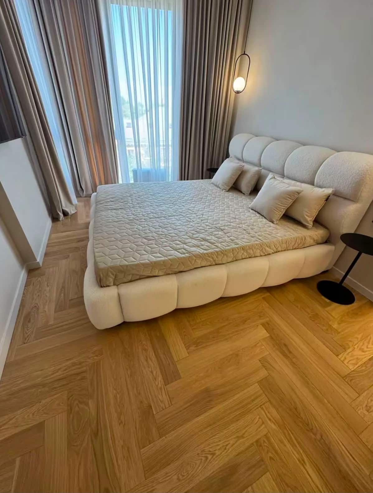 Samsun balıksırtı parke — yatak odası döşemesi